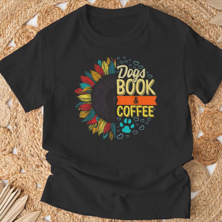 Coffee Books Dogs Lover Weekend Book Dog Mom Coffee Addict Men Women Kids T-Shirt Gifts for Old Men