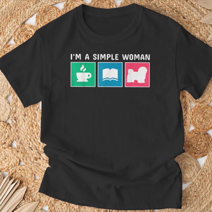 Coffee Books And Havanese Dog Men Women Kids T-Shirt Gifts for Old Men