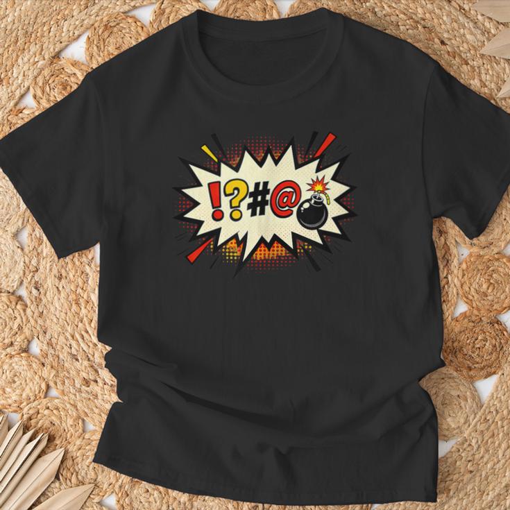 Comic Book Swear Bubble Pop Art Explosion Humor T-Shirt Gifts for Old Men Comic Book Swear Bubble Pop Art Explosion Humor T-Shirt Gifts for Old Men