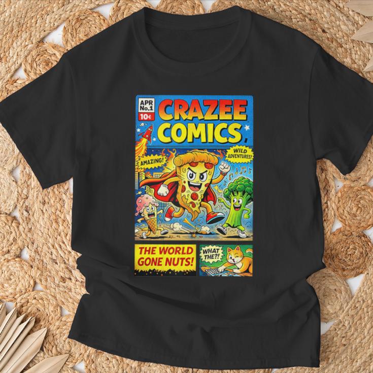 Comic Reader Comic Book Merch Vintage Reading Comic Books T-Shirt Gifts for Old Men