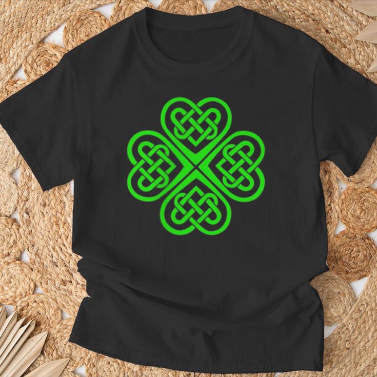 Con Diseño De Trébol Celta Nudo Celtaímbolohamrock Camiseta unisex Regalos para ancianos