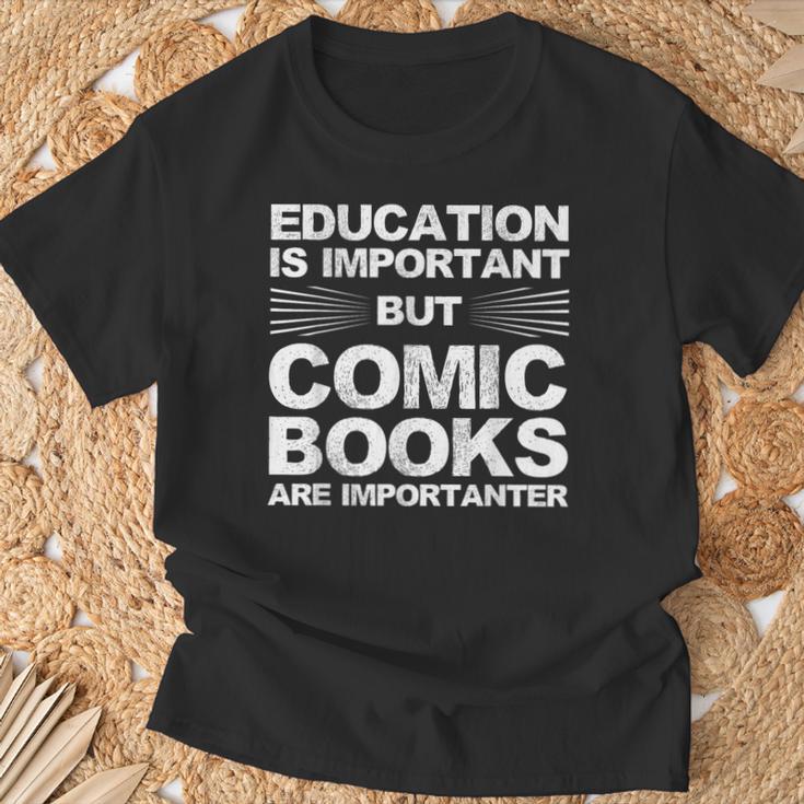 Cool Comic Book Art For Men Women Comic Book Cartoon Lovers T-Shirt Gifts for Old Men