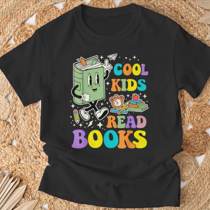 Cool Kids Read Books Teacher Bookworm Librarian Book Lover T-Shirt Gifts for Old Men