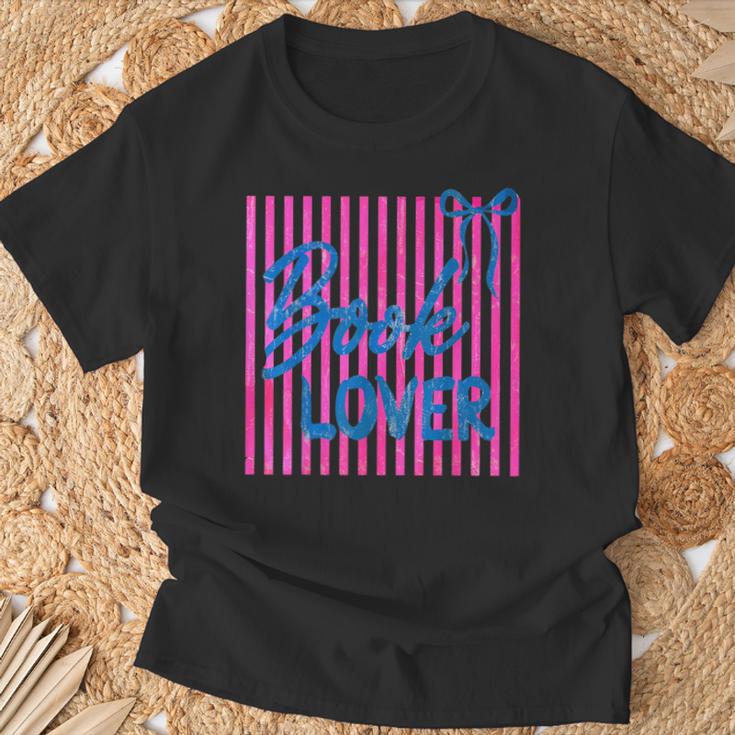 Coquette Book Lover T-Shirt Gifts for Old Men