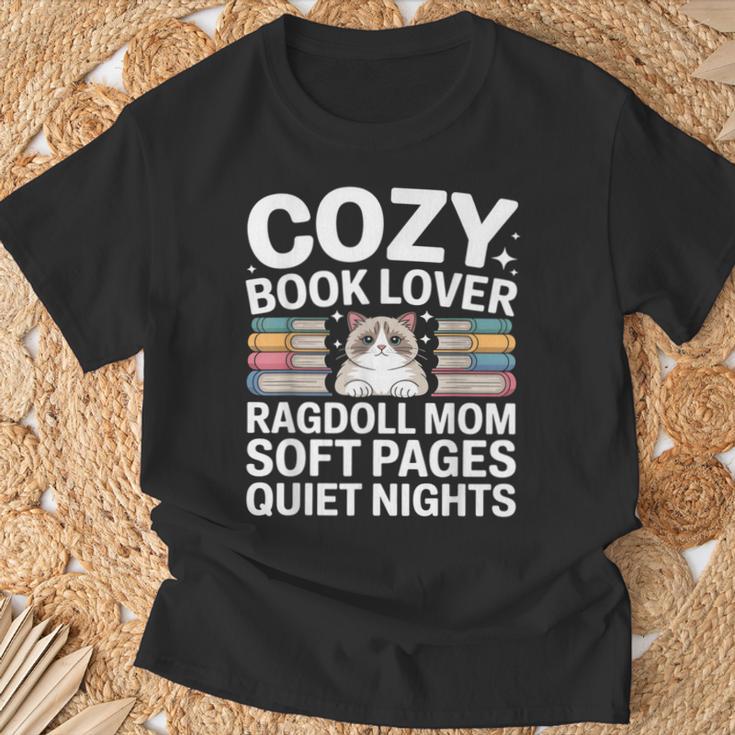 Cozy Book Lover Ragdoll Mom Soft Pages Quiet Nights T-Shirt Gifts for Old Men Cozy Book Lover Ragdoll Mom Soft Pages Quiet Nights T-Shirt Gifts for Old Men