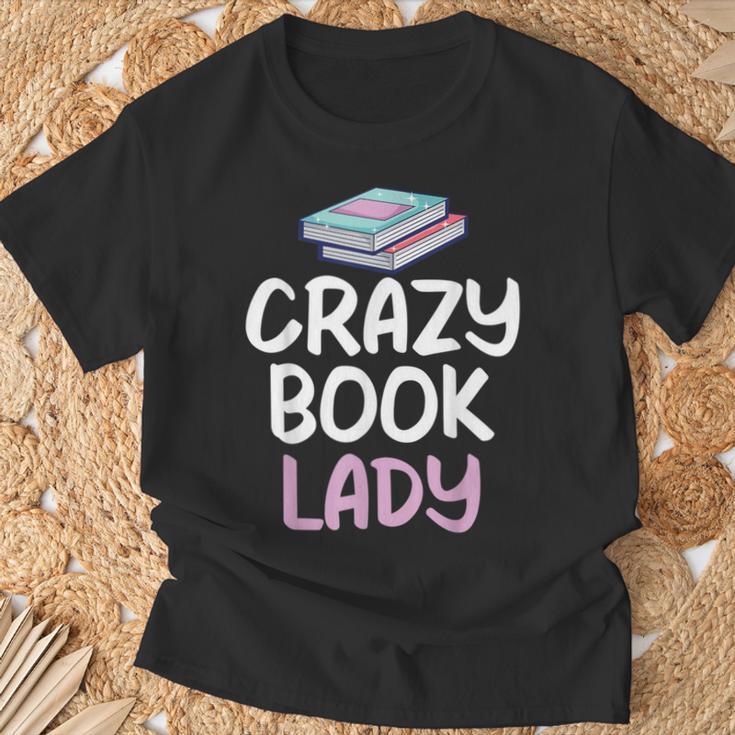 Crazy Book Lady Book Lover T-Shirt Gifts for Old Men