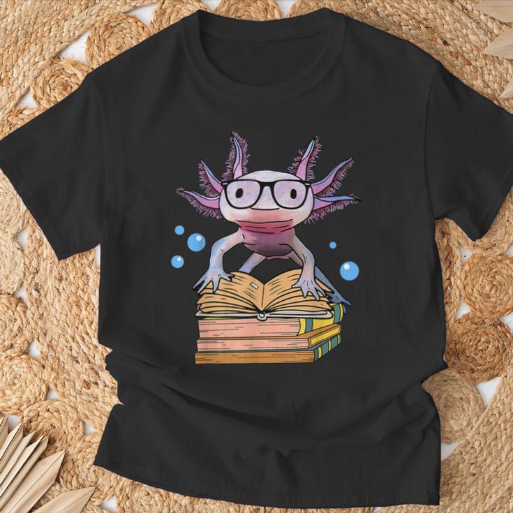 Cute Axolotl Read Book Shirt Kids Boy Girl Salamander T-Shirt Gifts for Old Men Cute Axolotl Read Book Shirt Kids Boy Girl Salamander T-Shirt Gifts for Old Men