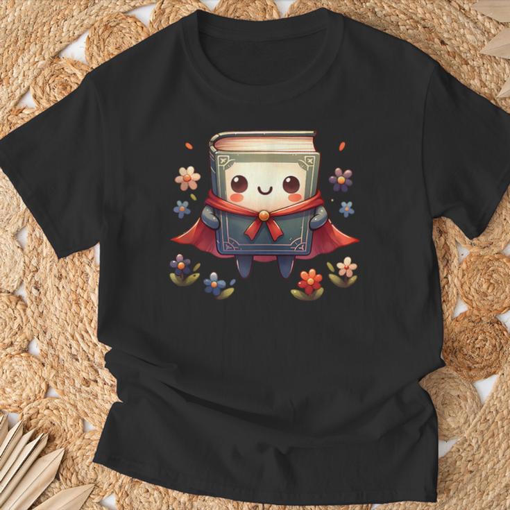 Cute Book Super Hero Reading Superhero T-Shirt Gifts for Old Men