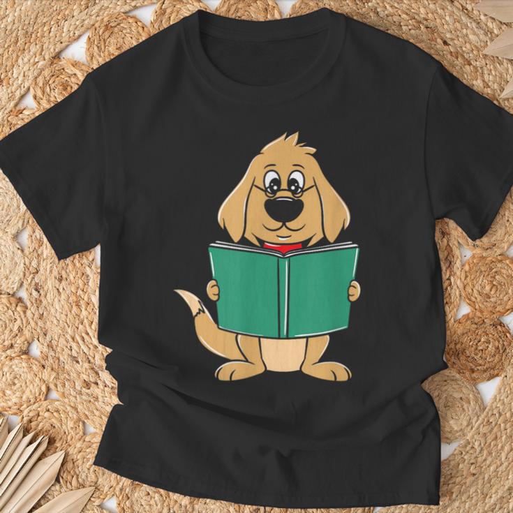 Cute Dog Reading A Human Training Book Dog T-Shirt Gifts for Old Men Cute Dog Reading A Human Training Book Dog T-Shirt Gifts for Old Men