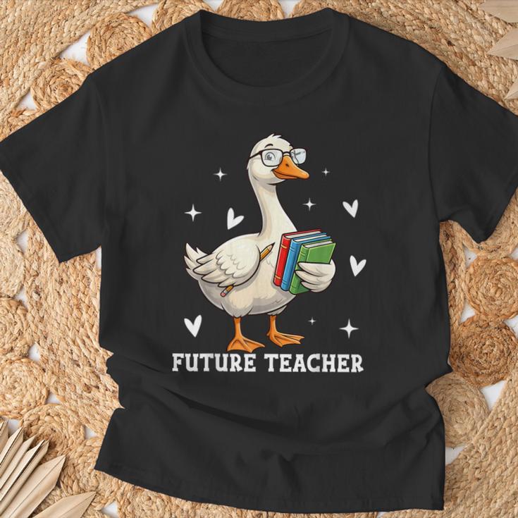 Cute Goose I Love Future Teacher Reading Books T-Shirt Gifts for Old Men Cute Goose I Love Future Teacher Reading Books T-Shirt Gifts for Old Men