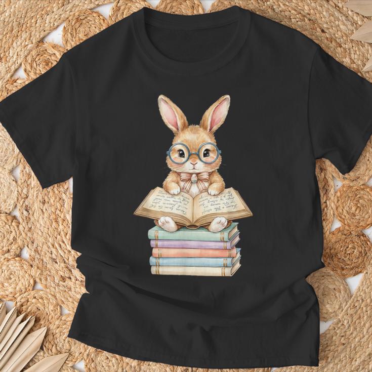 Cute Reading Bunny Easter Books Reader Teacher Girls Women T-Shirt Gifts for Old Men Cute Reading Bunny Easter Books Reader Teacher Girls Women T-Shirt Gifts for Old Men