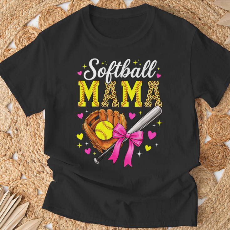 Cute Softball Mama Mother's Day Softball Mom Sports Player T-Shirt Gifts for Old Men