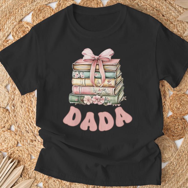 Dada Book First Chapter Birthday Family Matching Party T-Shirt Gifts for Old Men