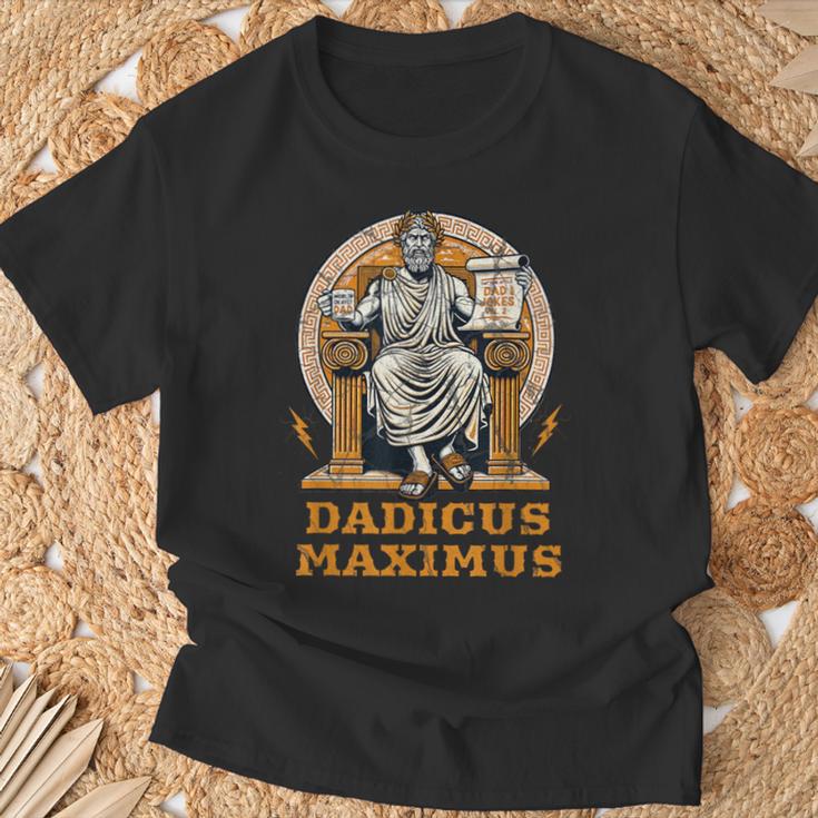 Dadicus Maximus Divertida Mitología Romana Día Del Padre Papá Broma Camiseta unisex Regalos para ancianos