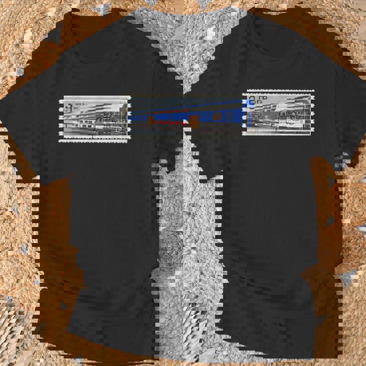Ddr東ドイツベルリン列車消印sovi8プロパガンダ。 Tシャツ 高齢者への贈り物