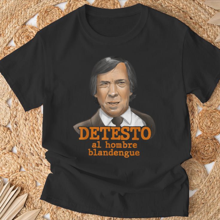 Detesto Al Hombre Blandengue Camiseta unisex Regalos para ancianos