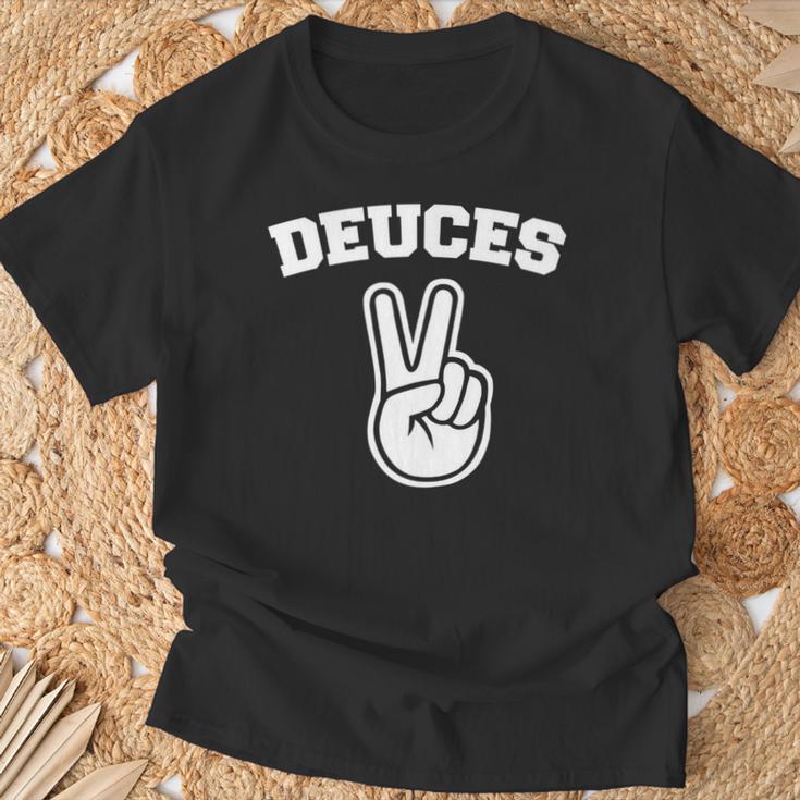Deuces Finger Deuces 長袖tシャツ Tシャツ 高齢者への贈り物