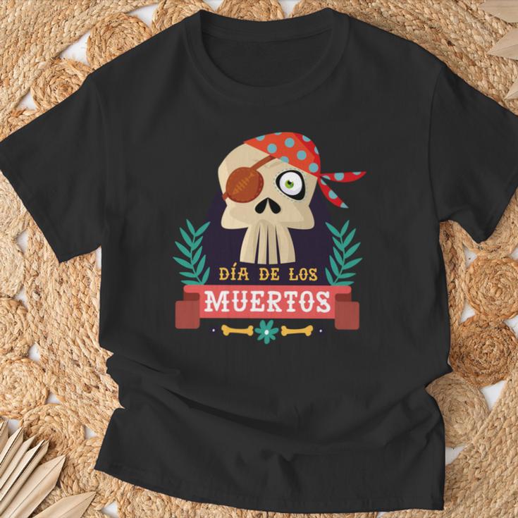 Dia De Los Muertos Piratekull Day Of Dead ギフト 長袖tシャツ Tシャツ 高齢者への贈り物