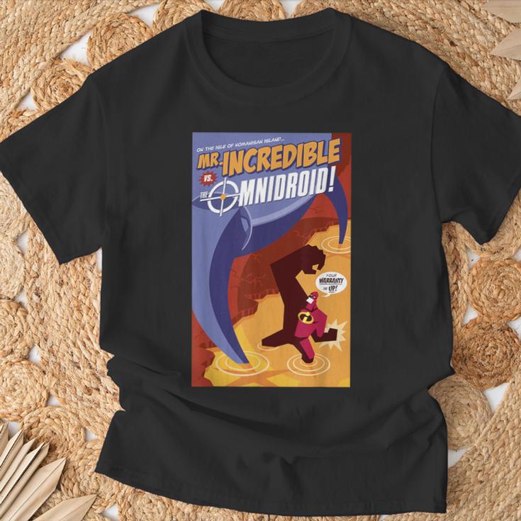 Disney Pixar The Incredibles Omnidroid Comic Book Cover T-Shirt Gifts for Old Men Disney Pixar The Incredibles Omnidroid Comic Book Cover T-Shirt Gifts for Old Men