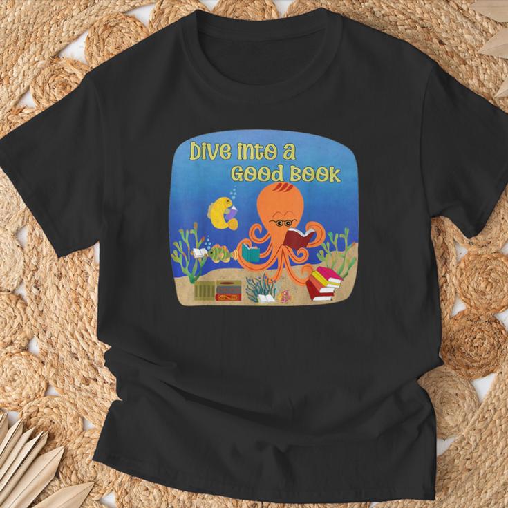 Dive Into a Good Book Reading Pun T-Shirt Gifts for Old Men Dive Into a Good Book Reading Pun T-Shirt Gifts for Old Men