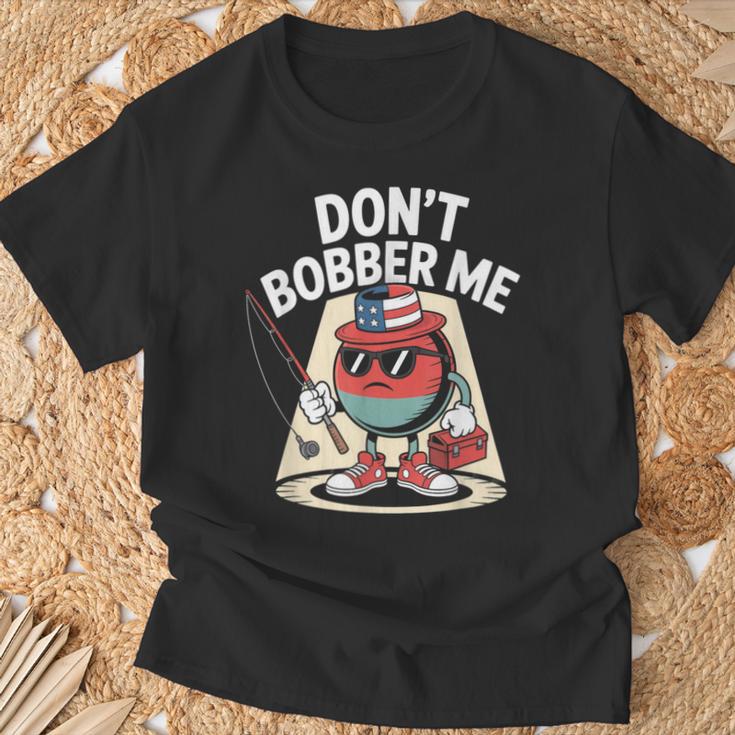 Don't Bobber Me America 愛国的な釣り愛好家 Tシャツ 高齢者への贈り物