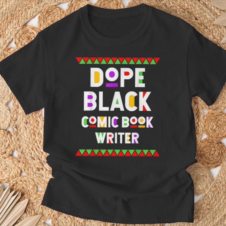 Dope Comic Book Writer African American Job Proud T-Shirt Gifts for Old Men Dope Comic Book Writer African American Job Proud T-Shirt Gifts for Old Men