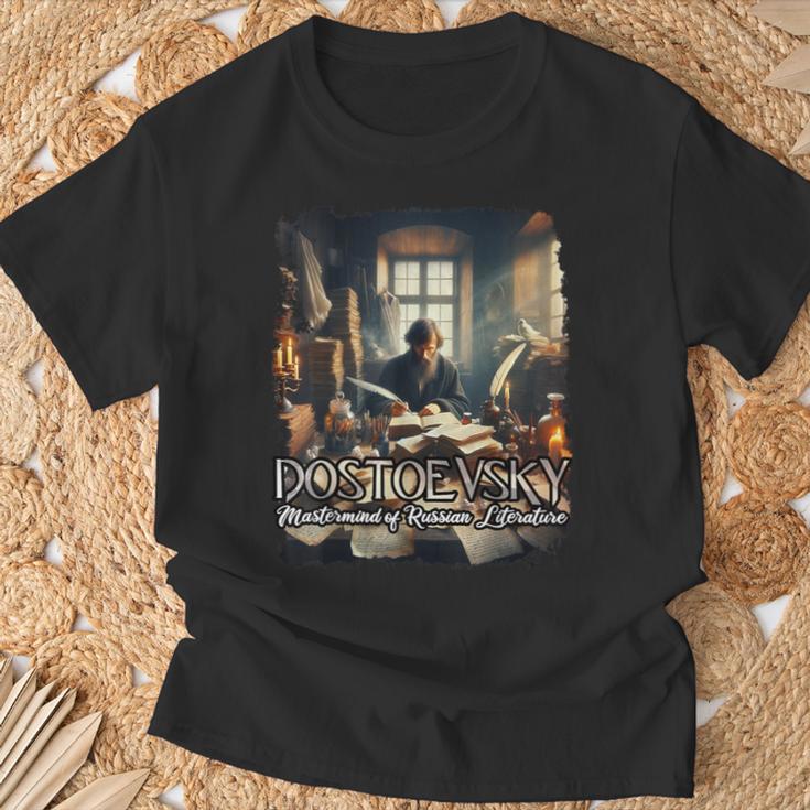Dostoevsky Books T-Shirt Gifts for Old Men