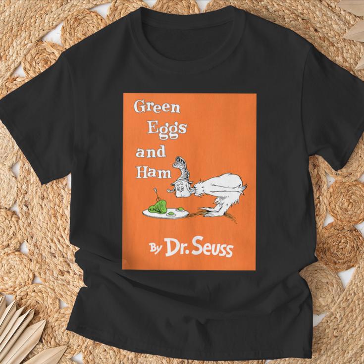 Dr Seuss Green Eggs And Ham Book Cover T-Shirt Gifts for Old Men Dr Seuss Green Eggs And Ham Book Cover T-Shirt Gifts for Old Men
