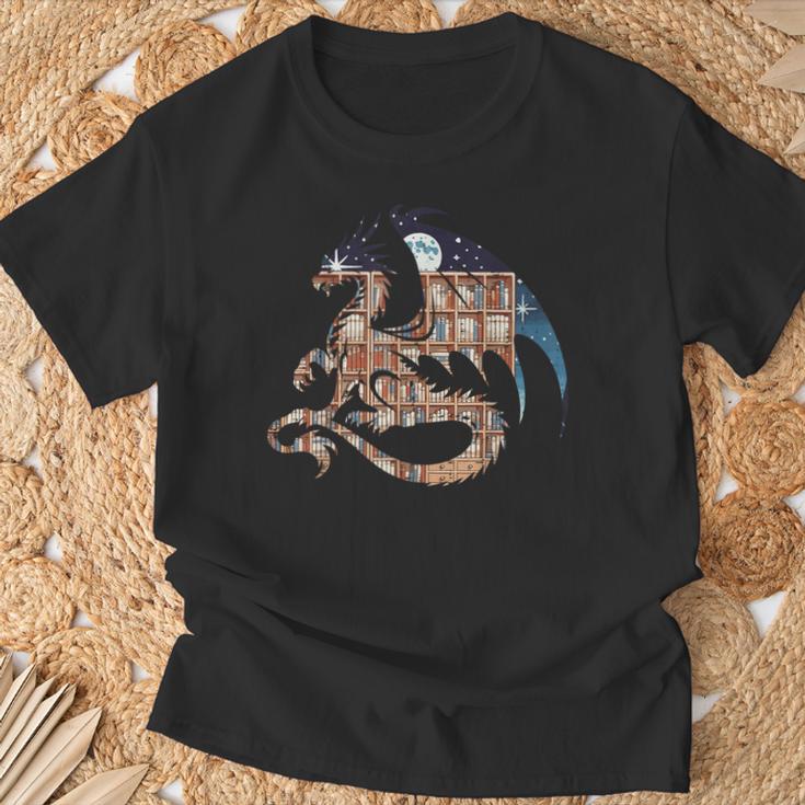Dragon Silhouette Books Librarian Bookworm Women Men Kids T-Shirt Gifts for Old Men Dragon Silhouette Books Librarian Bookworm Women Men Kids T-Shirt Gifts for Old Men