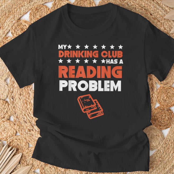 My Drinking Club Has A Reading Problem Book Club T-Shirt Gifts for Old Men My Drinking Club Has A Reading Problem Book Club T-Shirt Gifts for Old Men