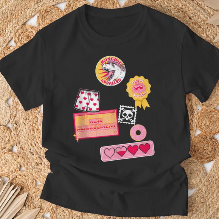 Dungeon Crawler Carl Colorful Sticker Collage LitRPG Book T-Shirt Gifts for Old Men