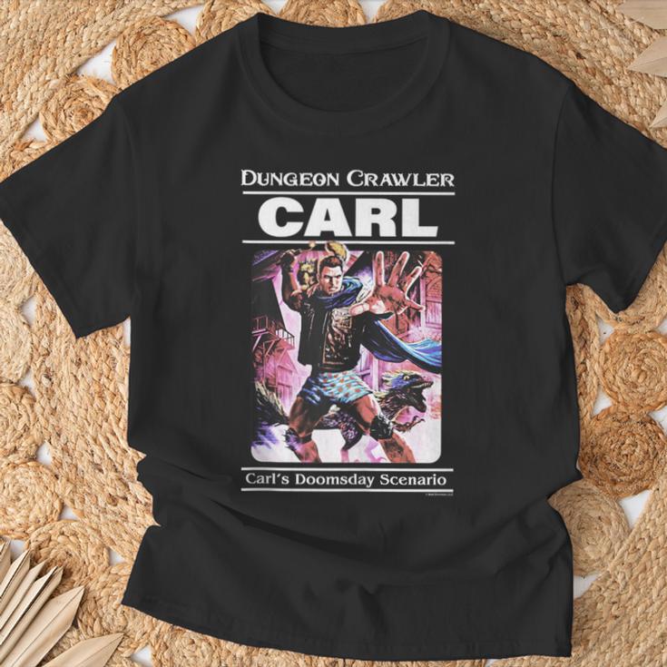 Dungeon Crawler Carl Vintage Paperback Illustration Book T-Shirt Gifts for Old Men