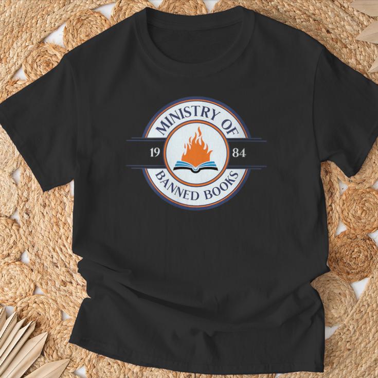 Dystopian Read Banned Books For Book Lovers T-Shirt Gifts for Old Men
