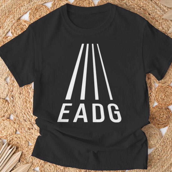 Eadg 4弦 ベースギタープレーヤー ベーシストパースペクティブ 長袖tシャツ Tシャツ 高齢者への贈り物