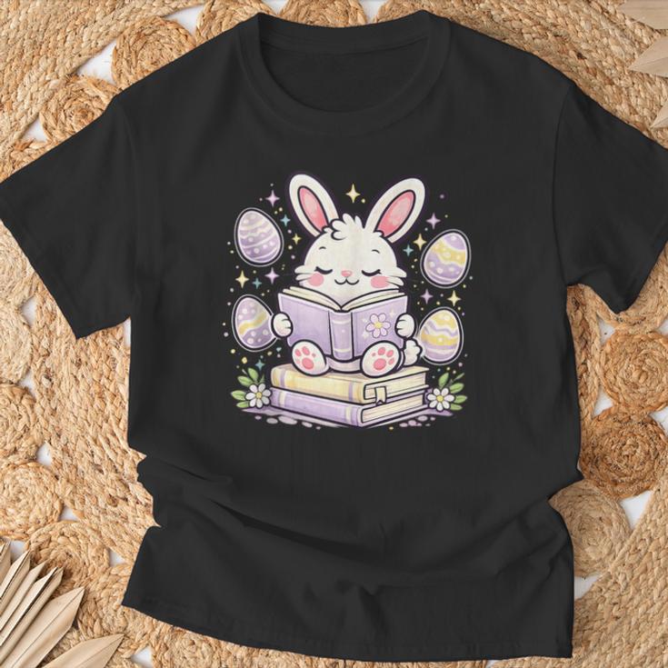 Easter Bunny Reading Book Cute Pastel Eggs T-Shirt Gifts for Old Men Easter Bunny Reading Book Cute Pastel Eggs T-Shirt Gifts for Old Men