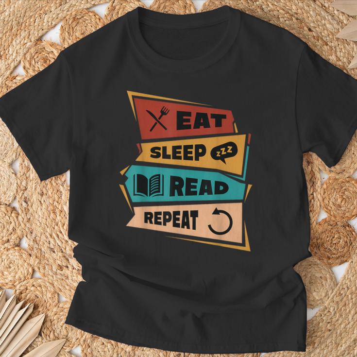 Eat Sleep Read Repeat Reading Books Reader Bookworm T-Shirt Gifts for Old Men Eat Sleep Read Repeat Reading Books Reader Bookworm T-Shirt Gifts for Old Men