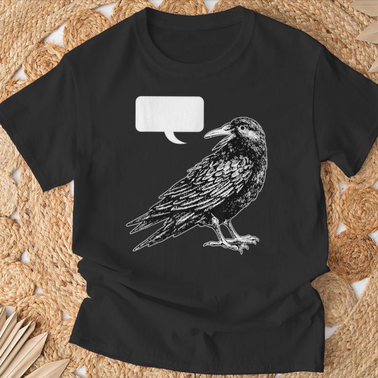 Edgar Allan Poe Nevermore Open To Interpretation Raven シャツ Tシャツ 高齢者への贈り物