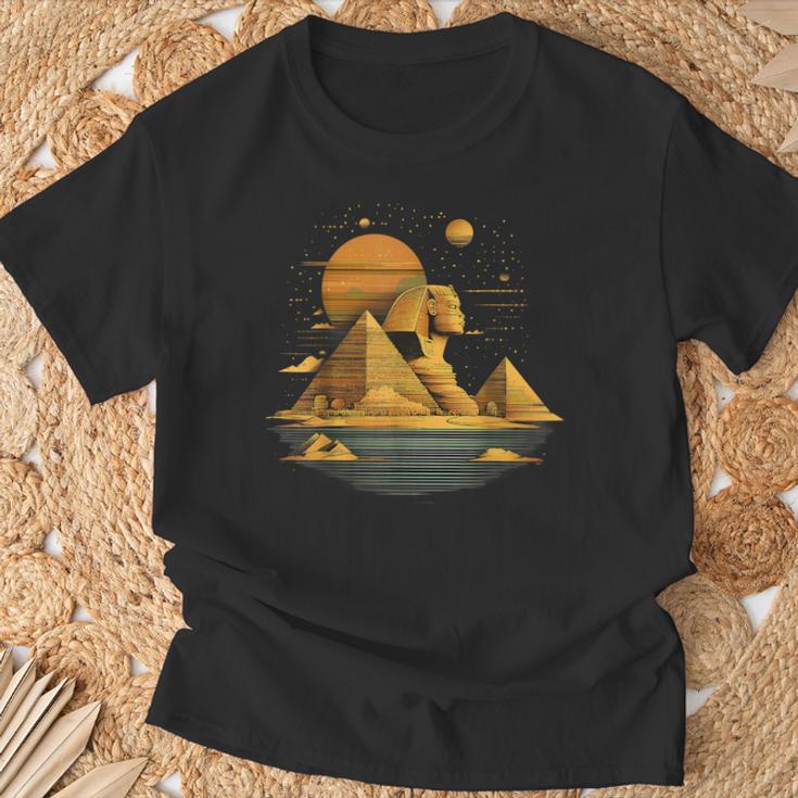 Égypte Ancienne Pyramidephinx De Toutankhamon Mythologie De L'égypte T-Shirt Cadeaux pour les vieillards