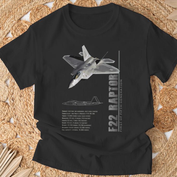 F-22 ラプター ジェット戦闘機仕様 Tシャツ 高齢者への贈り物