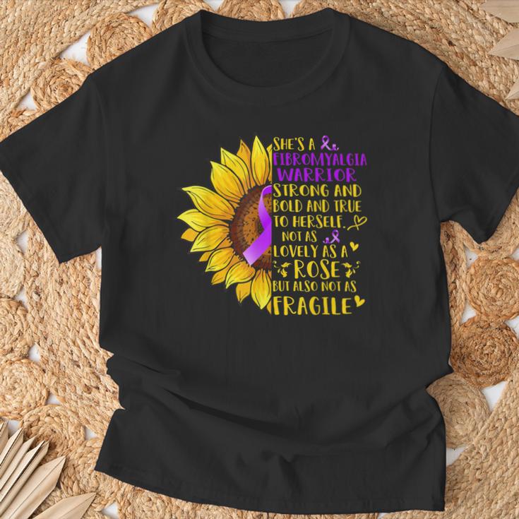 Fibromialgia Guerrero Girasoloporte Fibromialgia Regalos Camiseta unisex Regalos para ancianos