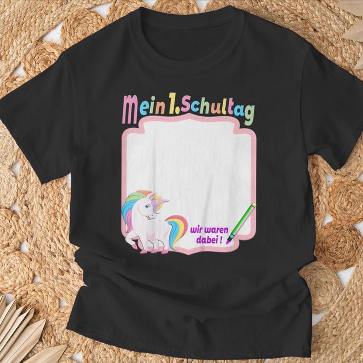 First Day Of School 2021 Guest Book Unicorn Unicon T-Shirt Gifts for Old Men