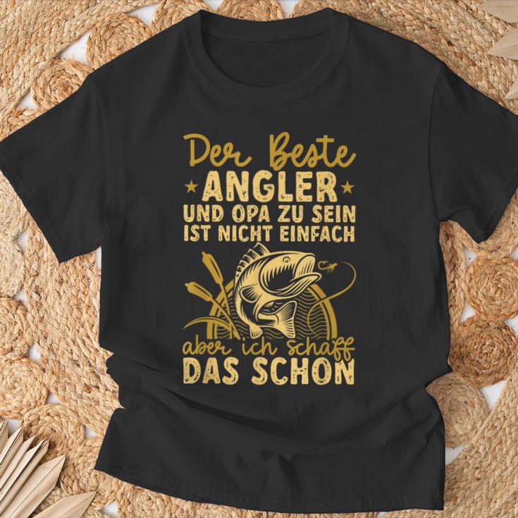 Fischer Beste Angler Und Opa Angel T-Shirt Geschenke für alte Männer
