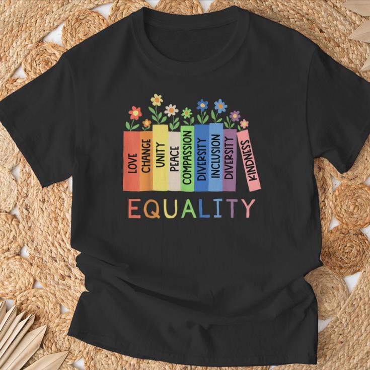 Floral Book Equality Human Rights Social Justice Peace Love T-Shirt Gifts for Old Men Floral Book Equality Human Rights Social Justice Peace Love T-Shirt Gifts for Old Men