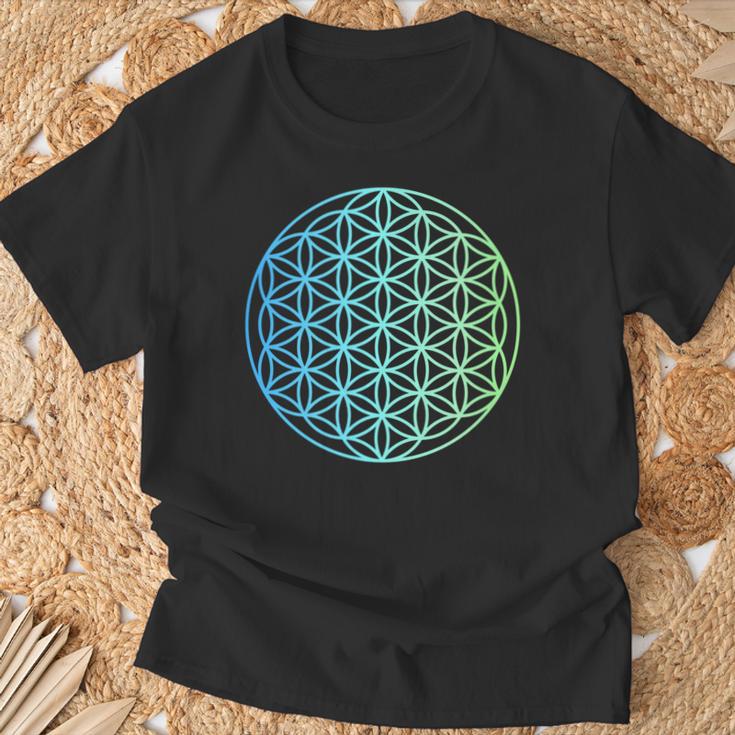 Flower Of Life 宇宙のポジティブなエネルギー フラワーオブライフ 長袖tシャツ Tシャツ 高齢者への贈り物