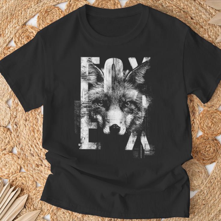 Fox グラフィックアート 動物愛好家 野生動物 森 男性 女性 Tシャツ 高齢者への贈り物
