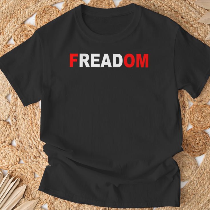 FREADOM T-Shirt For Book Lovers Bookworms T-Shirt Gifts for Old Men FREADOM T-Shirt For Book Lovers Bookworms T-Shirt Gifts for Old Men