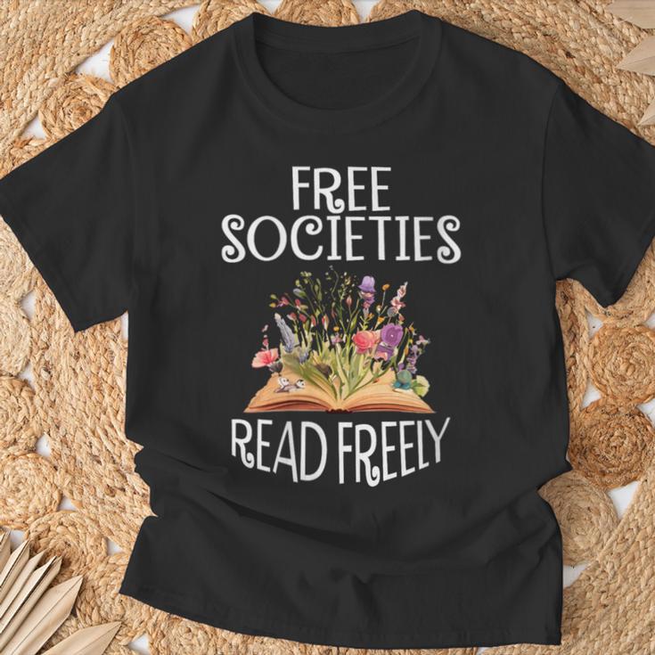 Free Societies Read Freely Bookworm Reading Book Lover T-Shirt Gifts for Old Men Free Societies Read Freely Bookworm Reading Book Lover T-Shirt Gifts for Old Men