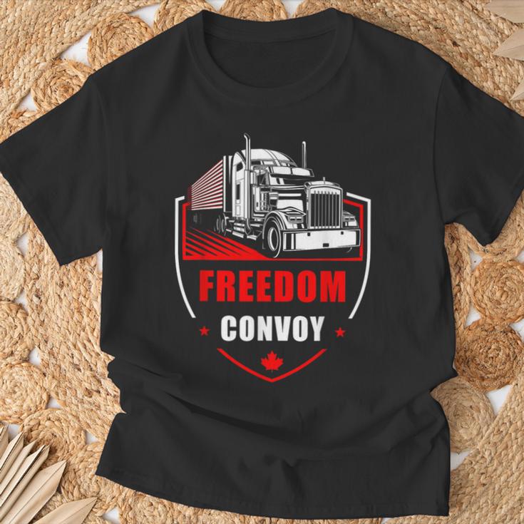Freedom Convoy United Canada Truckers Tシャツ 高齢者への贈り物