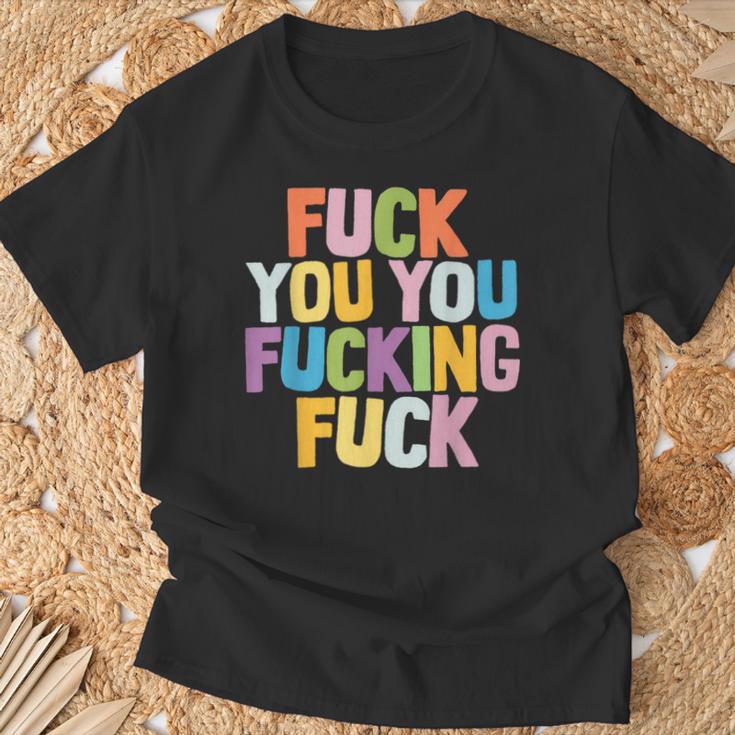 Fuck You Fucking Fuck Tシャツ 高齢者への贈り物