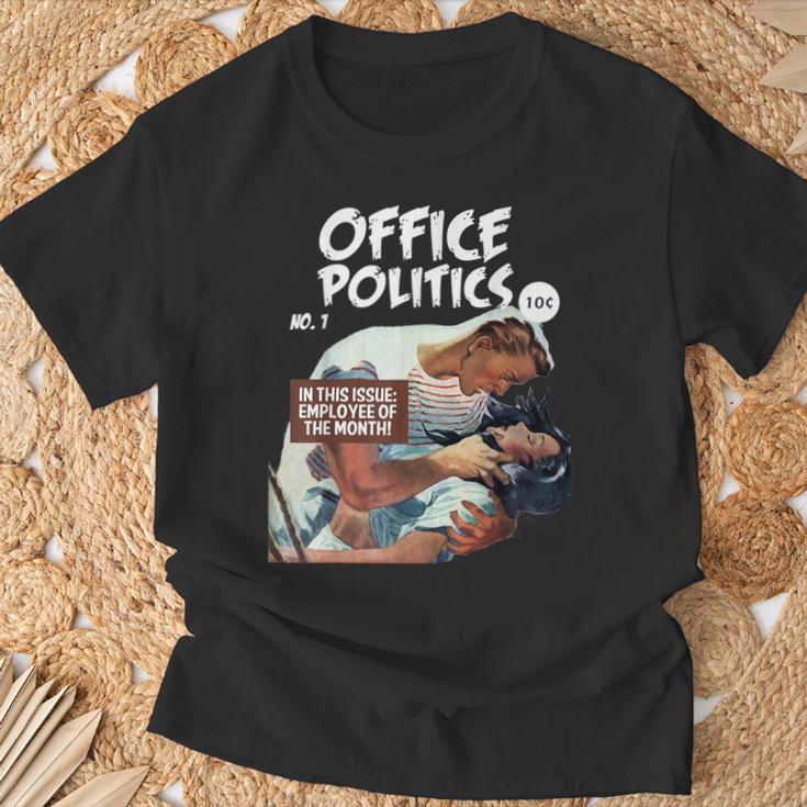 FUNNY WORKPLACE Retro Romance Comic Book Parody T-Shirt Gifts for Old Men